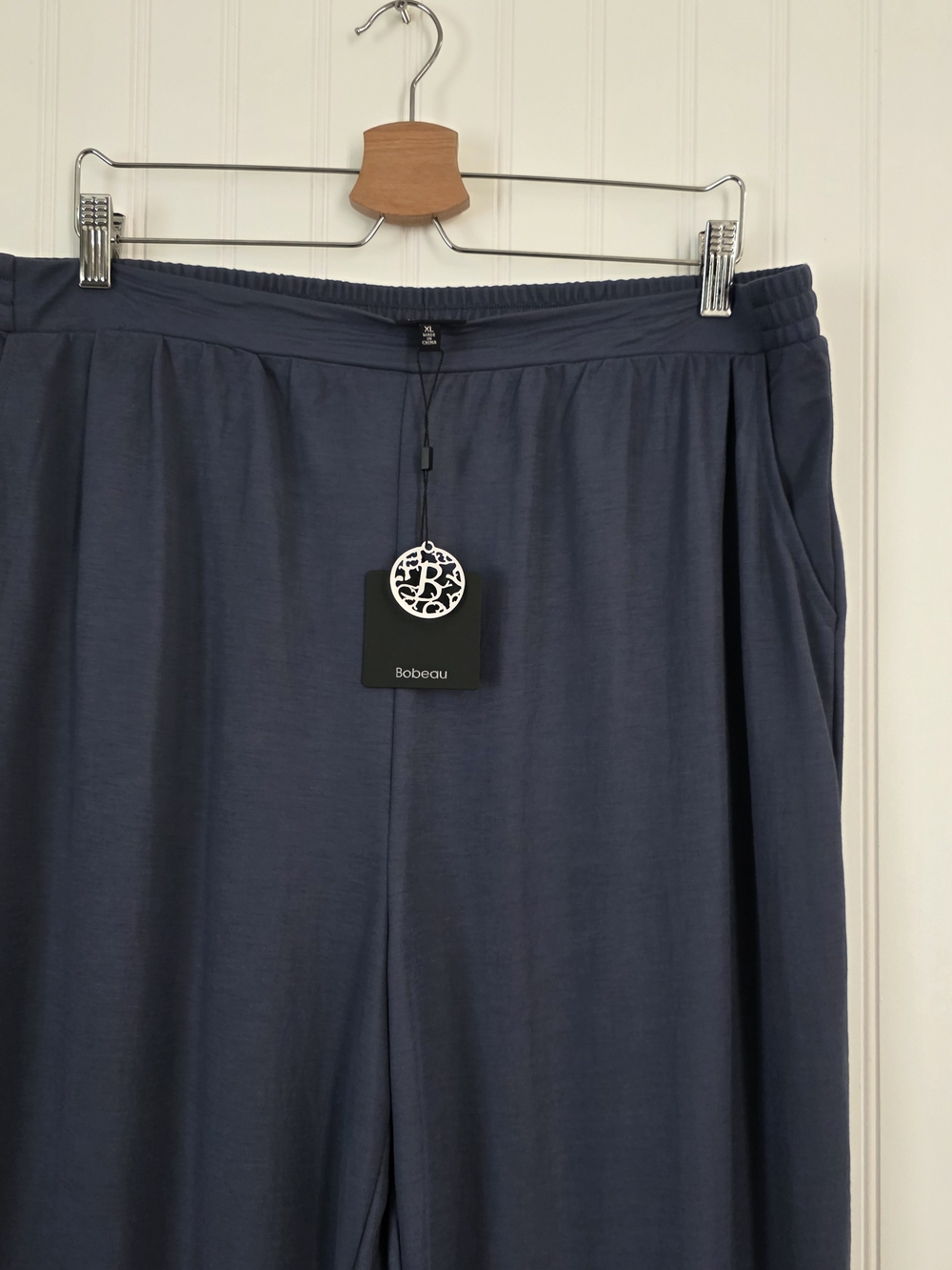 BOBEAU Pull On Pants Indigo Blue Wide Leg NWT Size XL - Picture 3 of 8